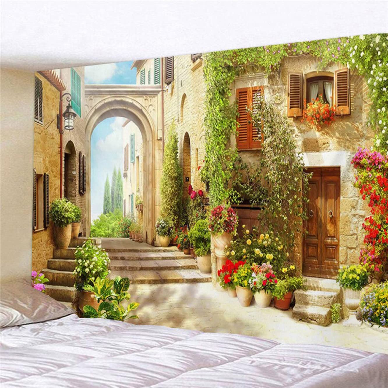 Amazon.co.jp: [LJKI] 北欧タペストリー 森林 ファンタジー インテリア